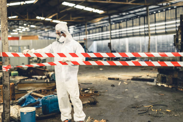 Professional Biohazard technician working in Union City, MI